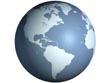 Globe biru